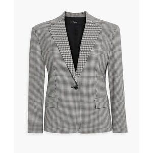 Theory Wool Blend Gingham Blazer